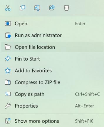 Open File Location