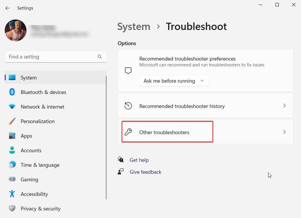 Other troubleshooters