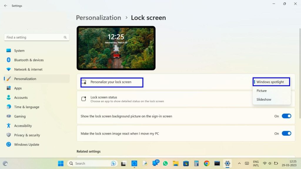 Personalize your lock screen