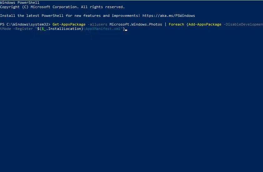 PowerShell windows