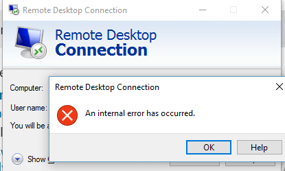 Remote Desktop Connection