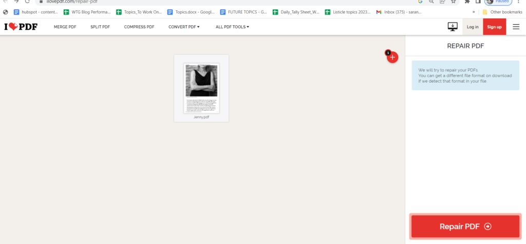 Repair PDF