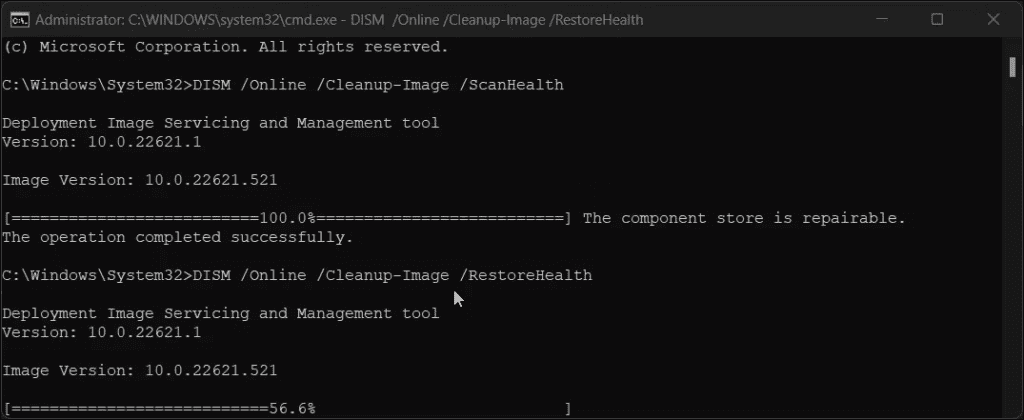 Run The SFC & DISM Tools