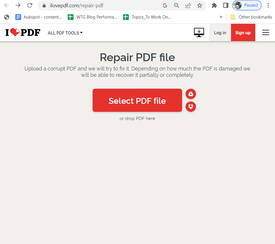 Select PDF File