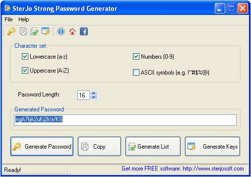 Strong Password Generator