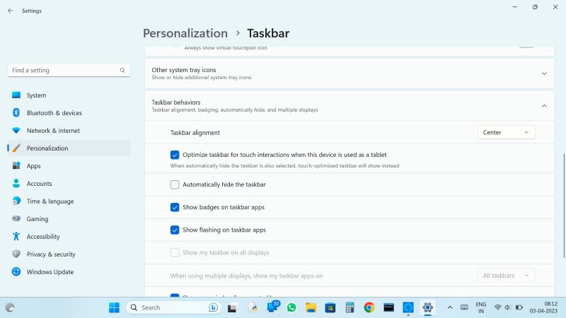 Taskbar