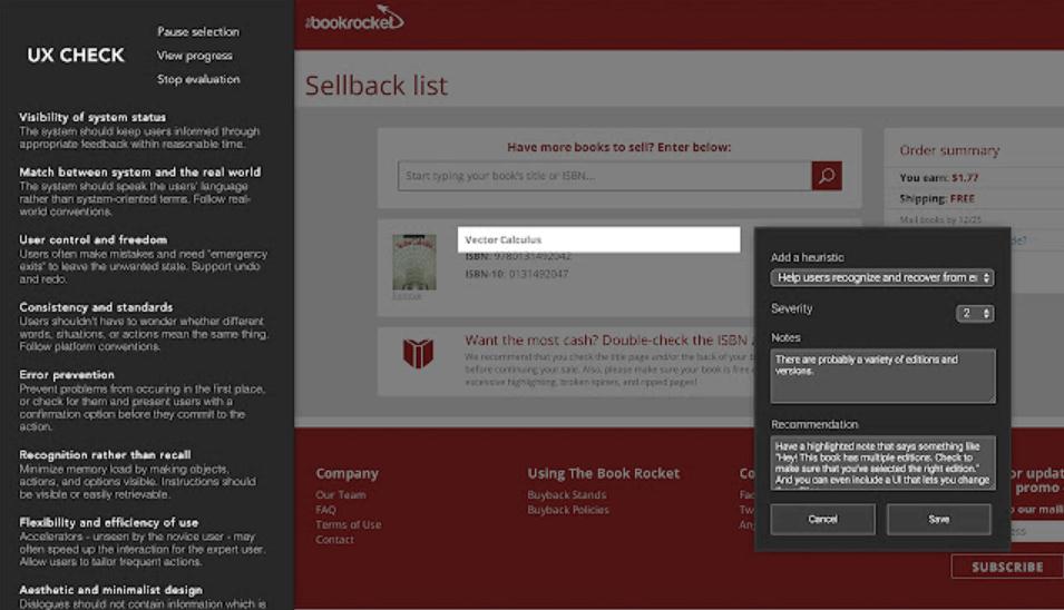 UX Check