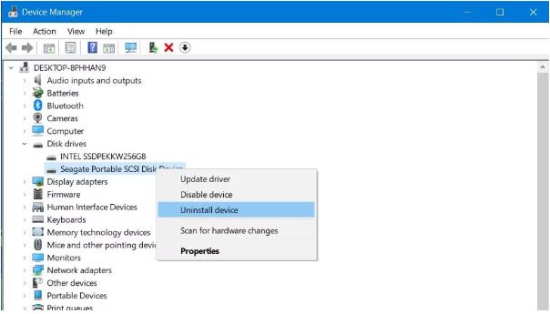 Uninstall Device