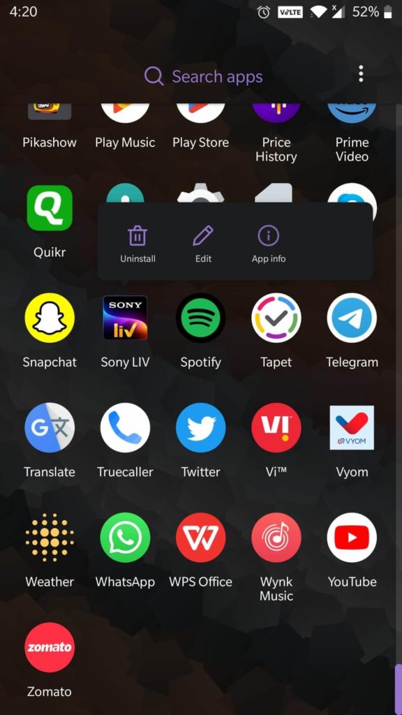 Uninstall The Apps Your Are No Longer Using