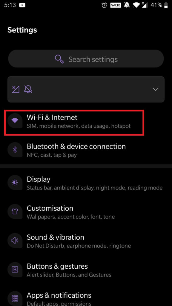 Wi-Fi & Internet