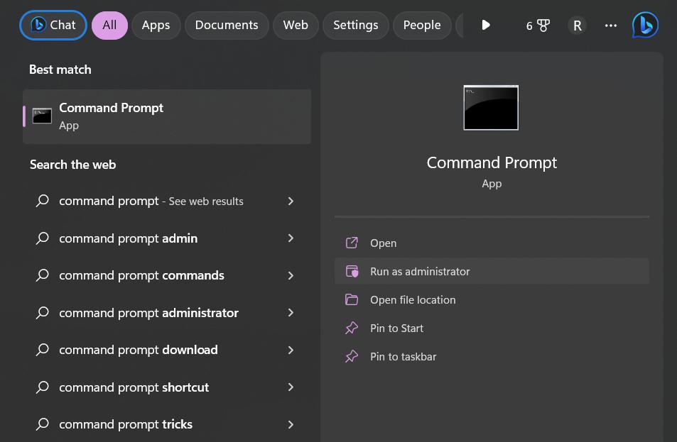 command prompt