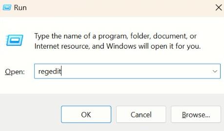 regedit