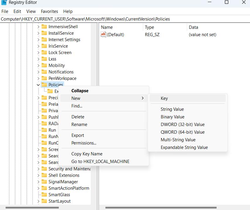 registry editor