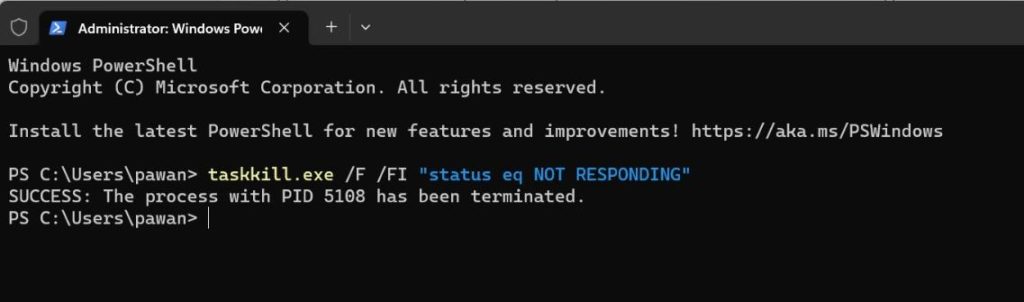 run command
