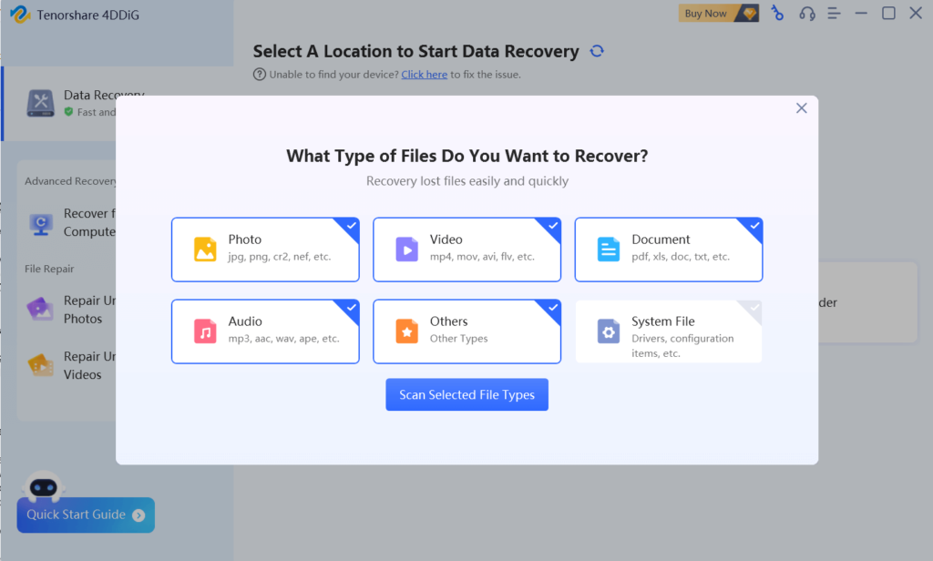 select System File