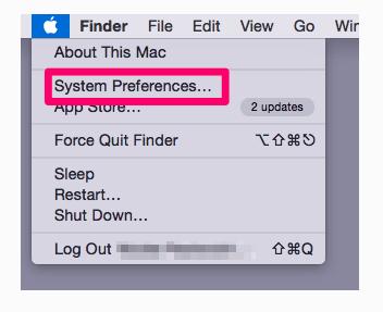 system preferences