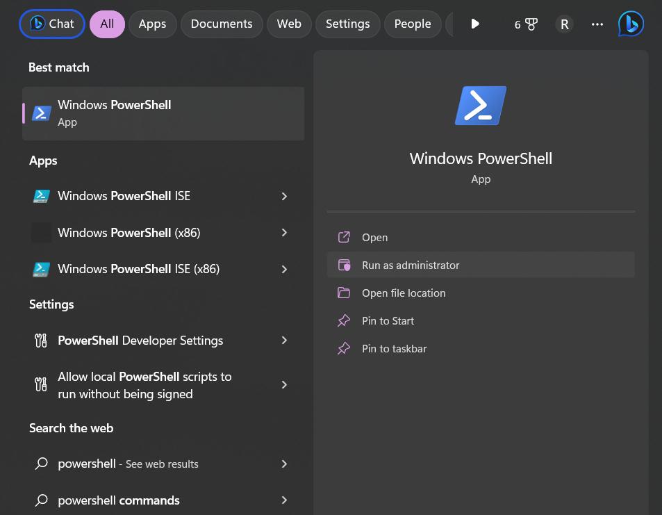 windows PowerShell