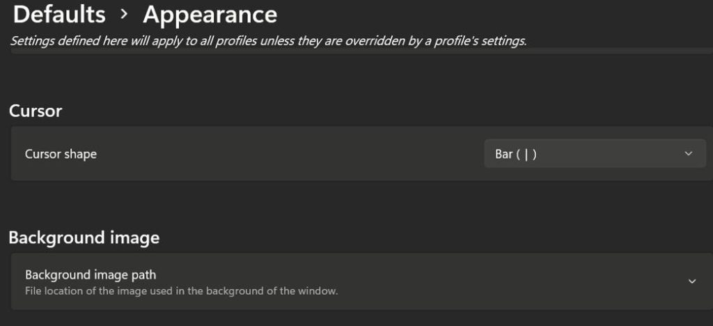 Background picture path