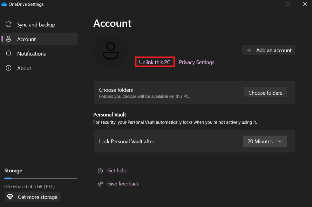 Clear OneDrive Cache