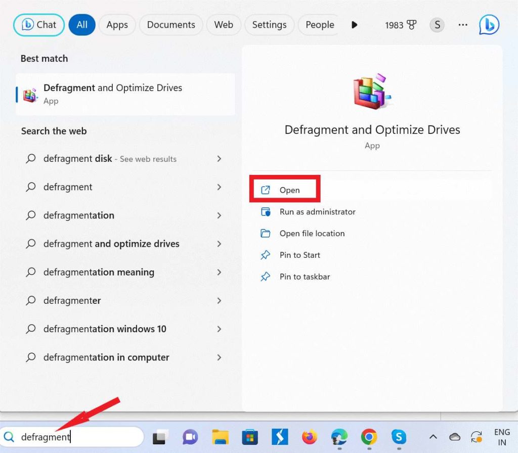 Defragment and Optimize Drives