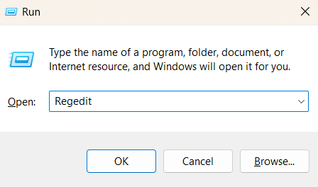 Edit the Registry