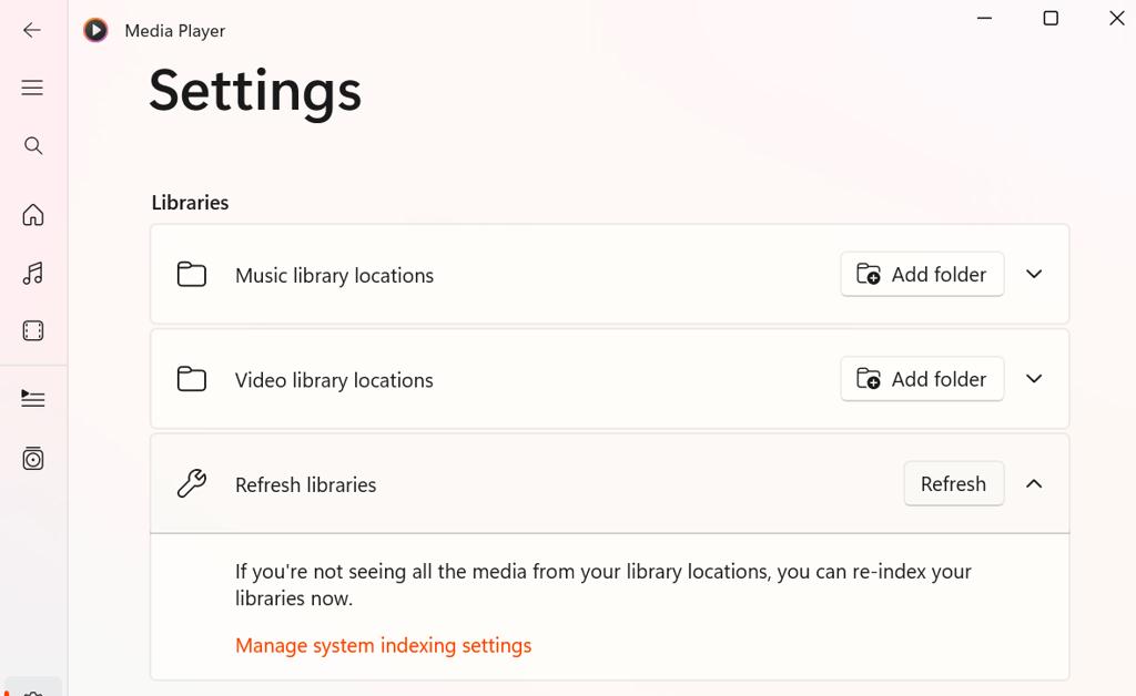 Libary tab