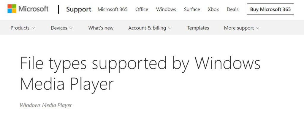 Microsoft website