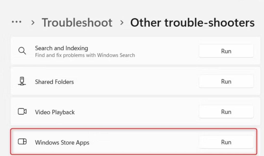 Other Troubleshooters