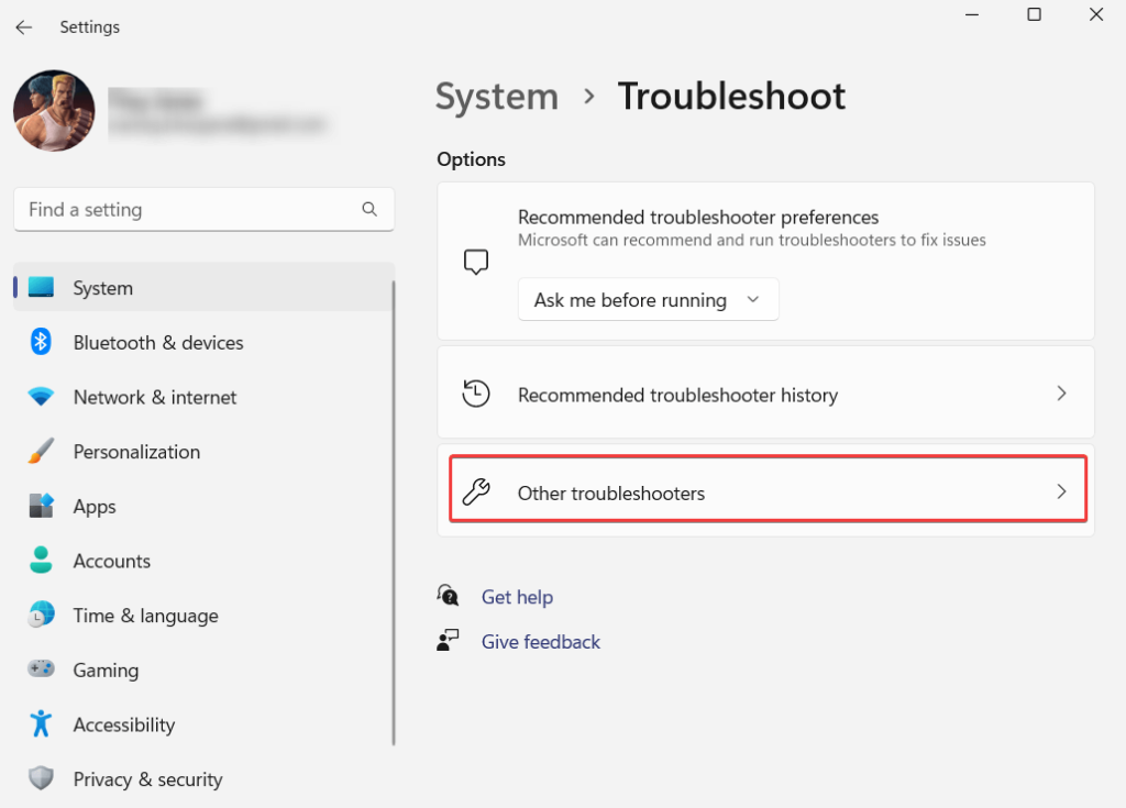 Other troubleshooters