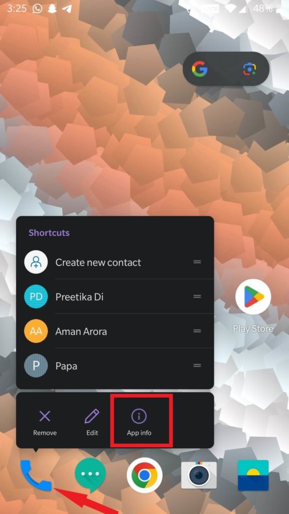 Phone app