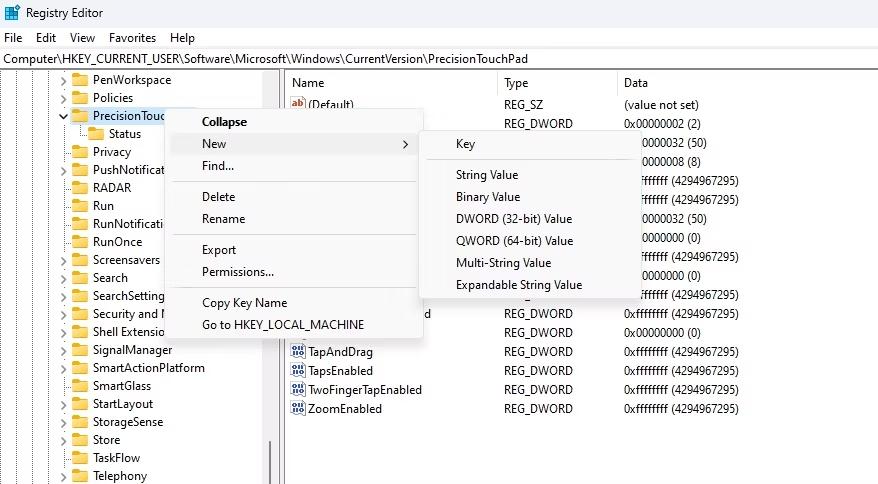 Registry Editor