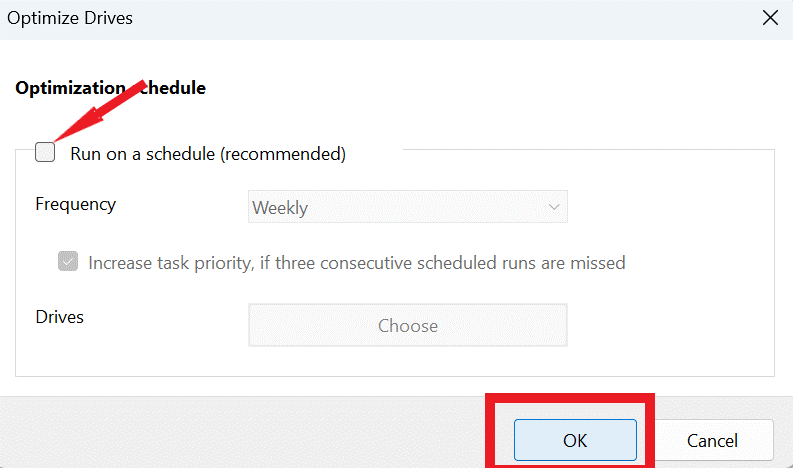 Run on a schedule