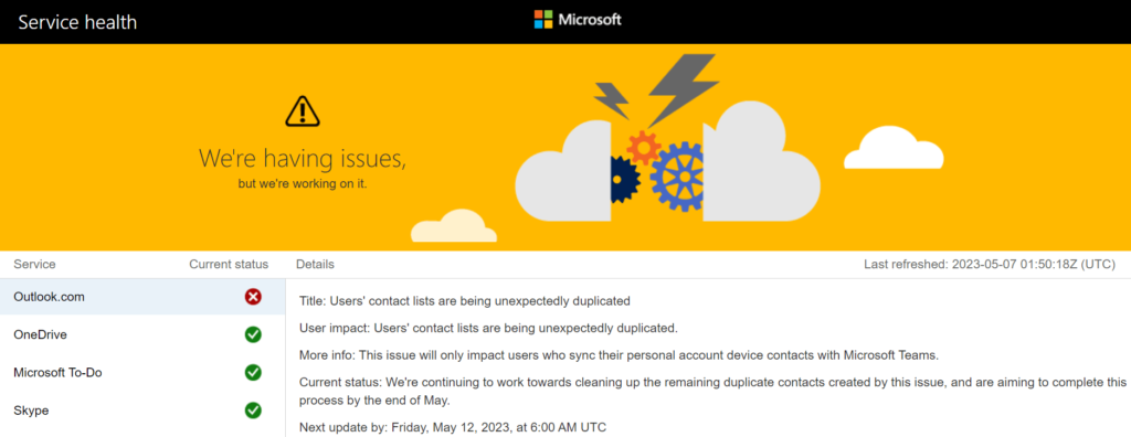 Verify Whether OneDrive Servers Are Down