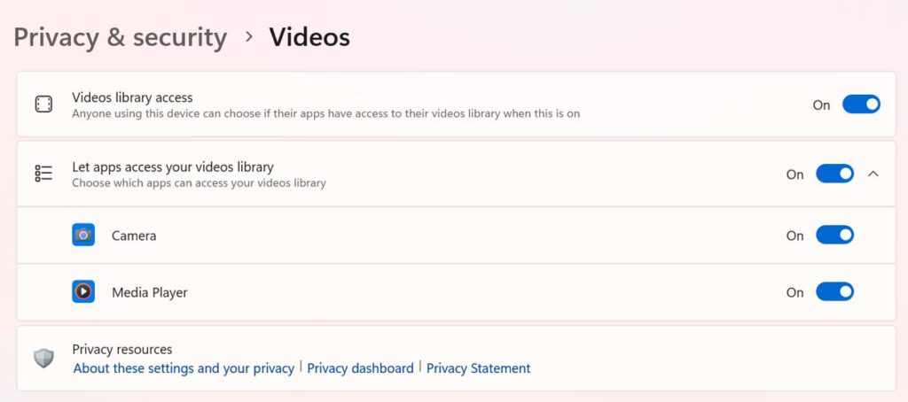 Video Llibrary access
