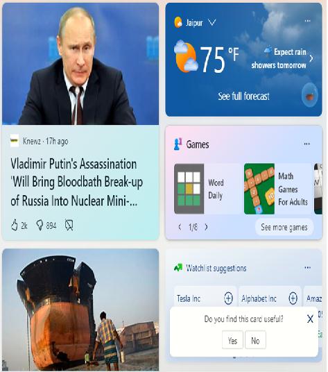 Widgets Board