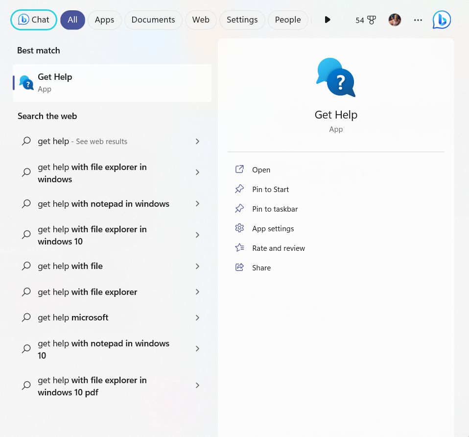 Windows search bar