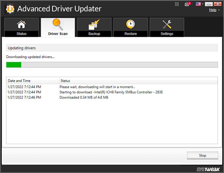 click on Update