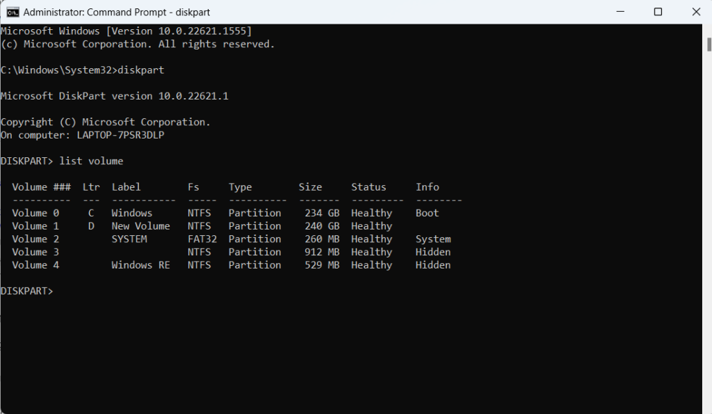 Windows cmd