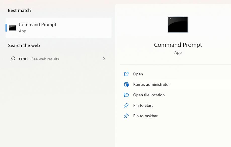 command prompt