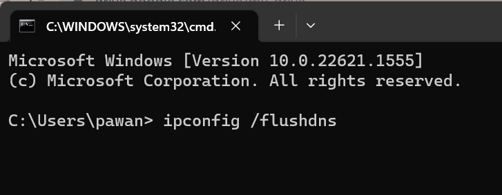 ipconfig command
