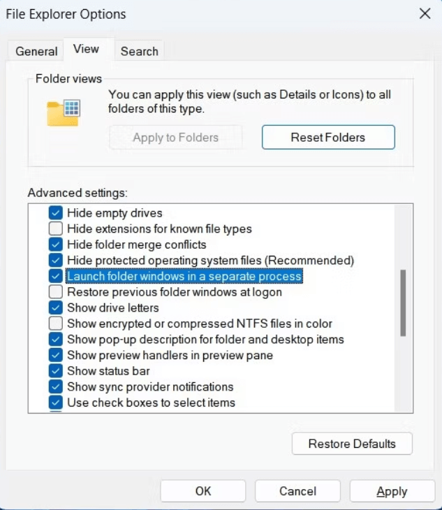 launch File Explorer