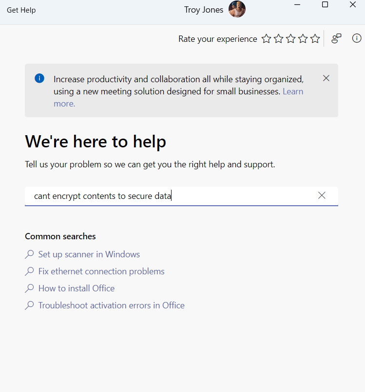 search text area
