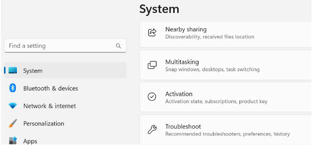 setting apps
