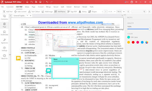 Add Notes