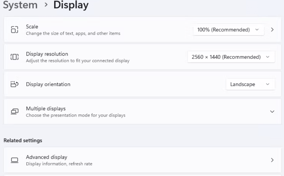 Advanced Display