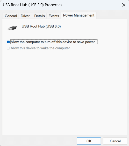 Allow the computer to turn off