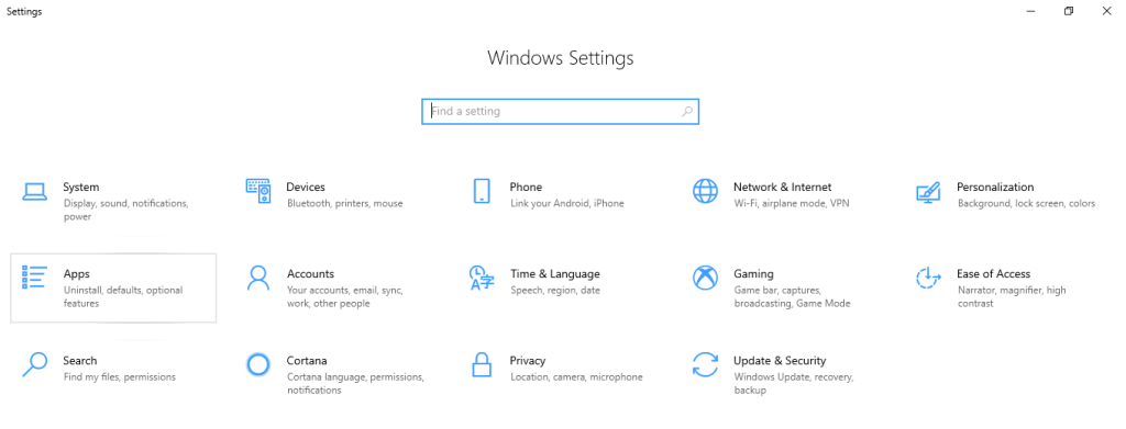 Click on Apps