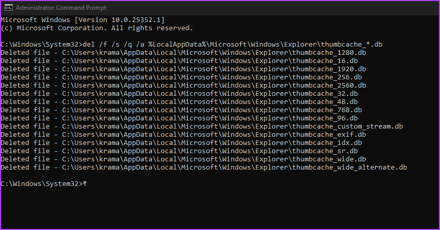 Command Prompt window