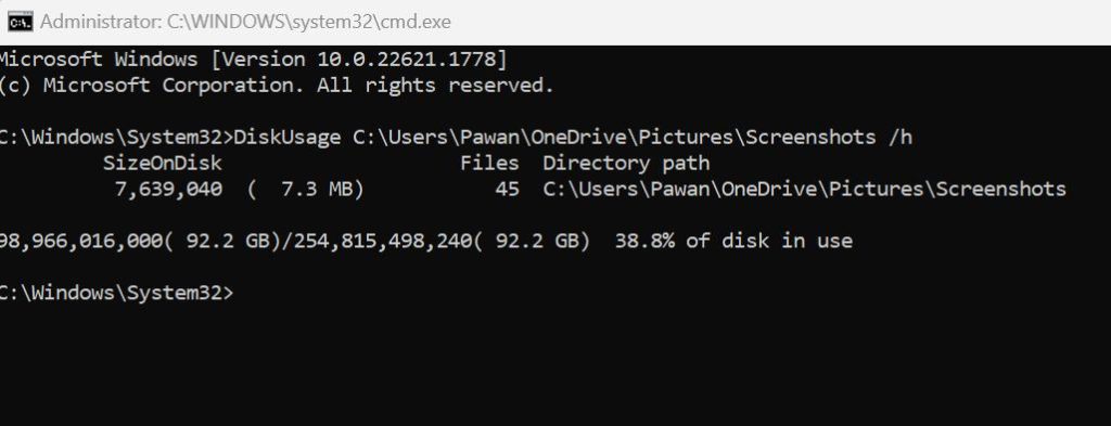 Command prompt