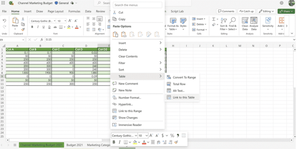 Context Menu